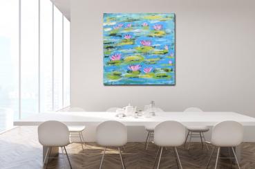 Abstract Landscapes Water Lilies Dining Room Area - 1421